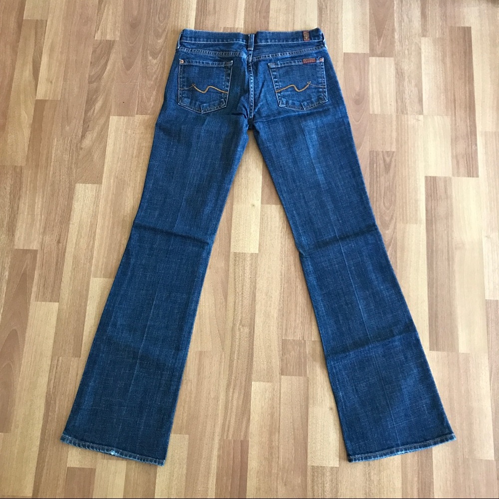 7 for All Mankind dark bootcut jeans